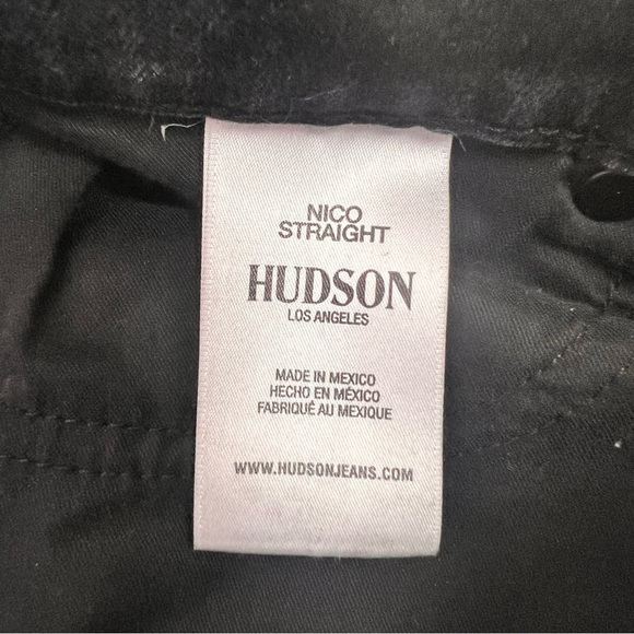 HUDSON Nico Black Straight Crop Jeans - Picture 10 of 12